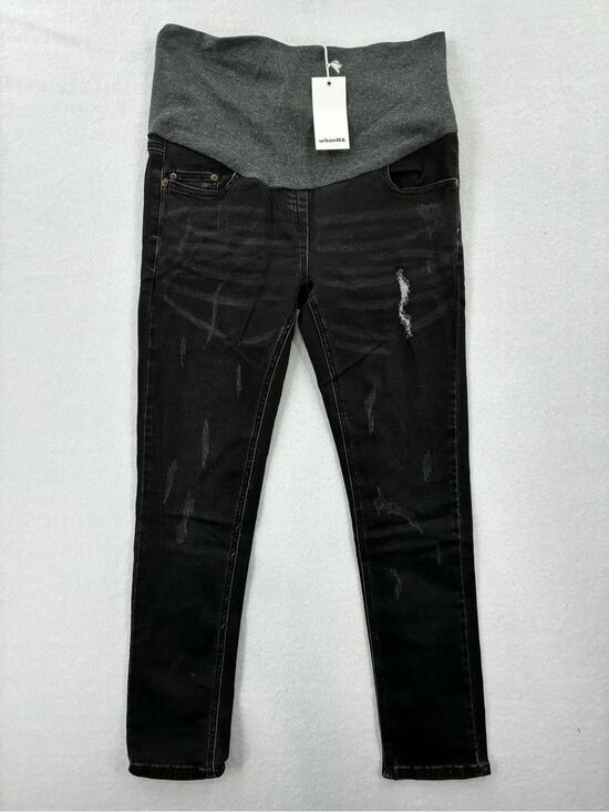 UrbanMA Denim - 3For$20 UrbanMA Black Maternity Skinny Distressed Ankl Sized Small 4-6